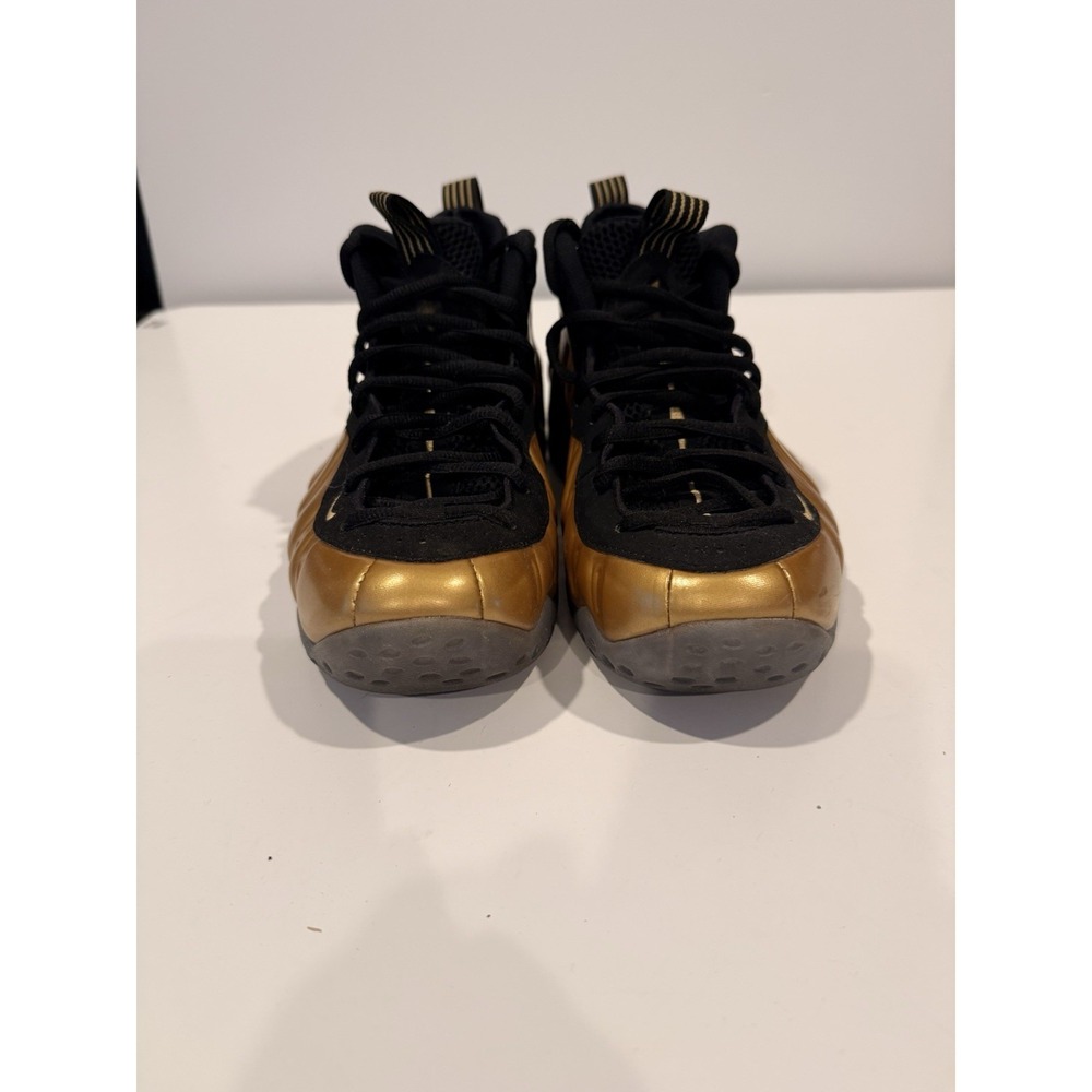 Nike Air Foamposite One Metallic Gold Black 314996-700 Men's Athletic Sneaker - Picture 2 of 6